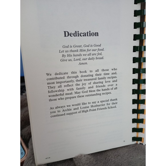 High Point Friends School and Meeting Cookbook High Point NC 2006 Local Recipes - Picture 5 of 16